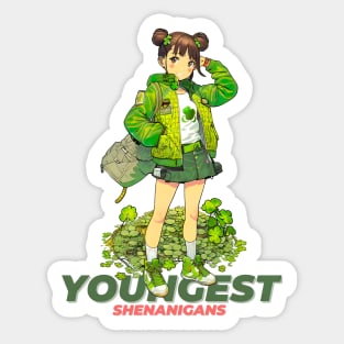 Youngest Shenanigans Sticker